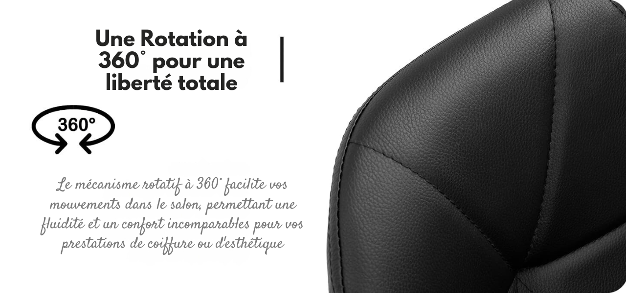 Tabouret Cosmétique Elegancia Noir